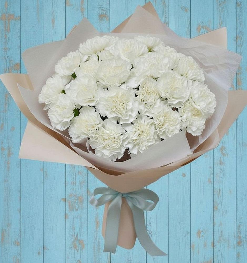 Букет цветов из: Гвоздики в Анциферово Новгородская область