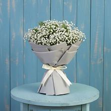Букет цветов из:  Гипсофила в Анциферово Новгородская область