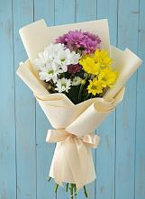 Букет цветов из:  Хризантемы в Анциферово Новгородская область