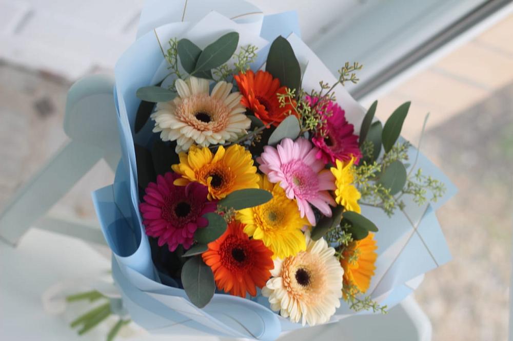 Букет цветов из: Герберы в Анциферово Новгородская область