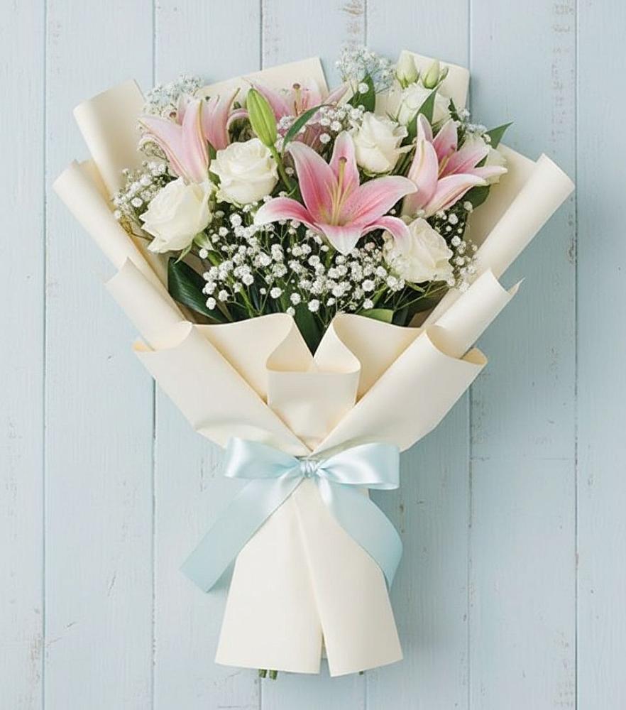 Букет цветов из: Лилии в Анциферово Новгородская область