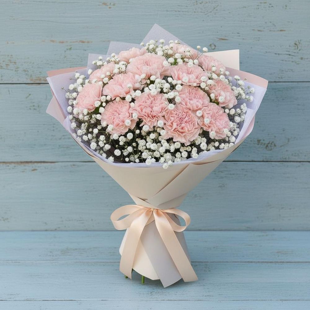 Букет цветов из: Гвоздики в Анциферово Новгородская область