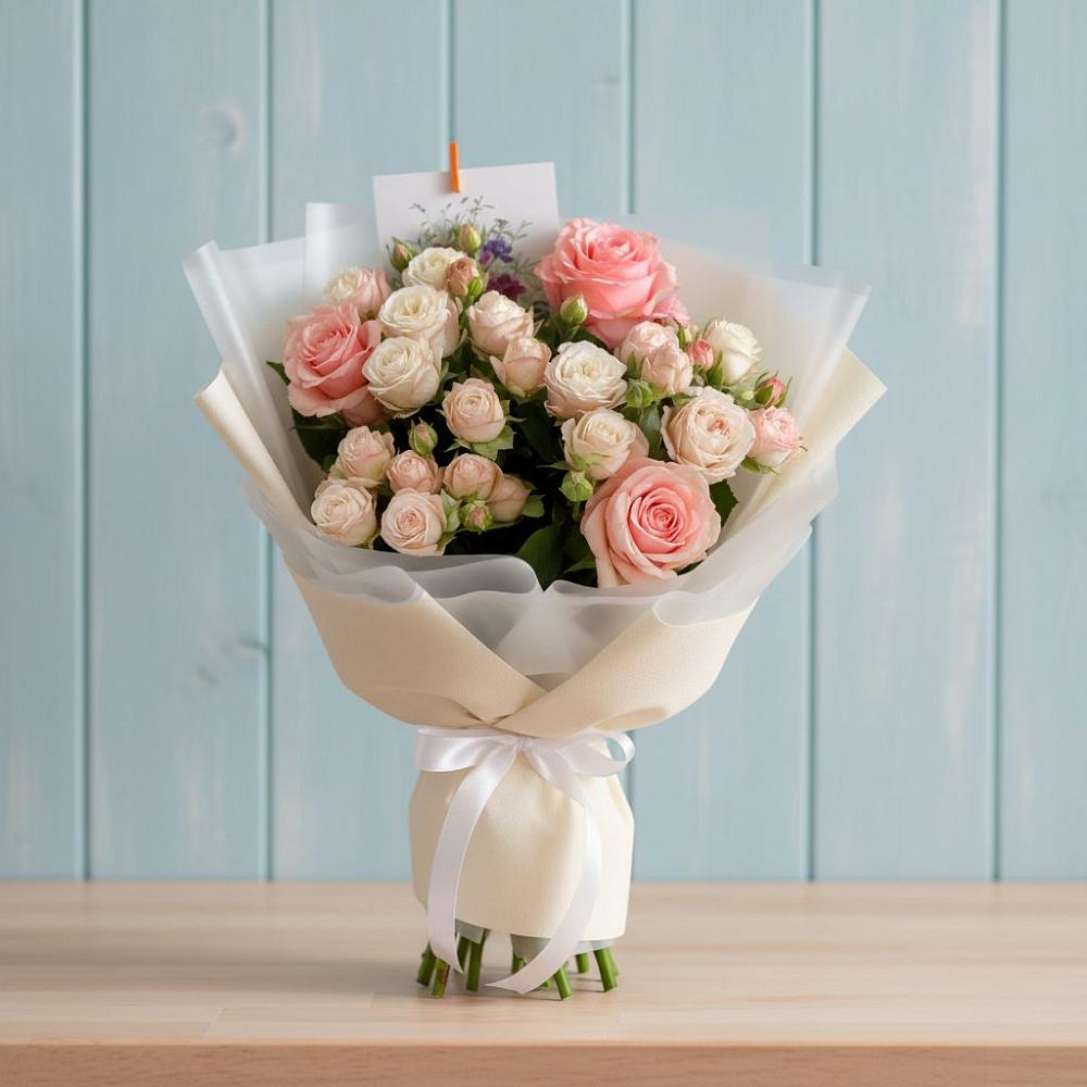 Букет цветов из: Розы в Анциферово Новгородская область