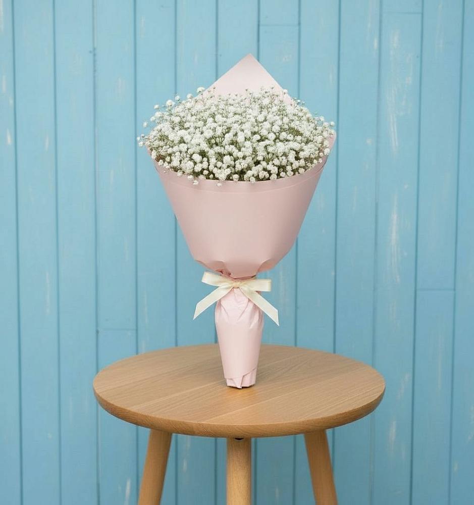 Букет цветов из: Гипсофила в Анциферово Новгородская область