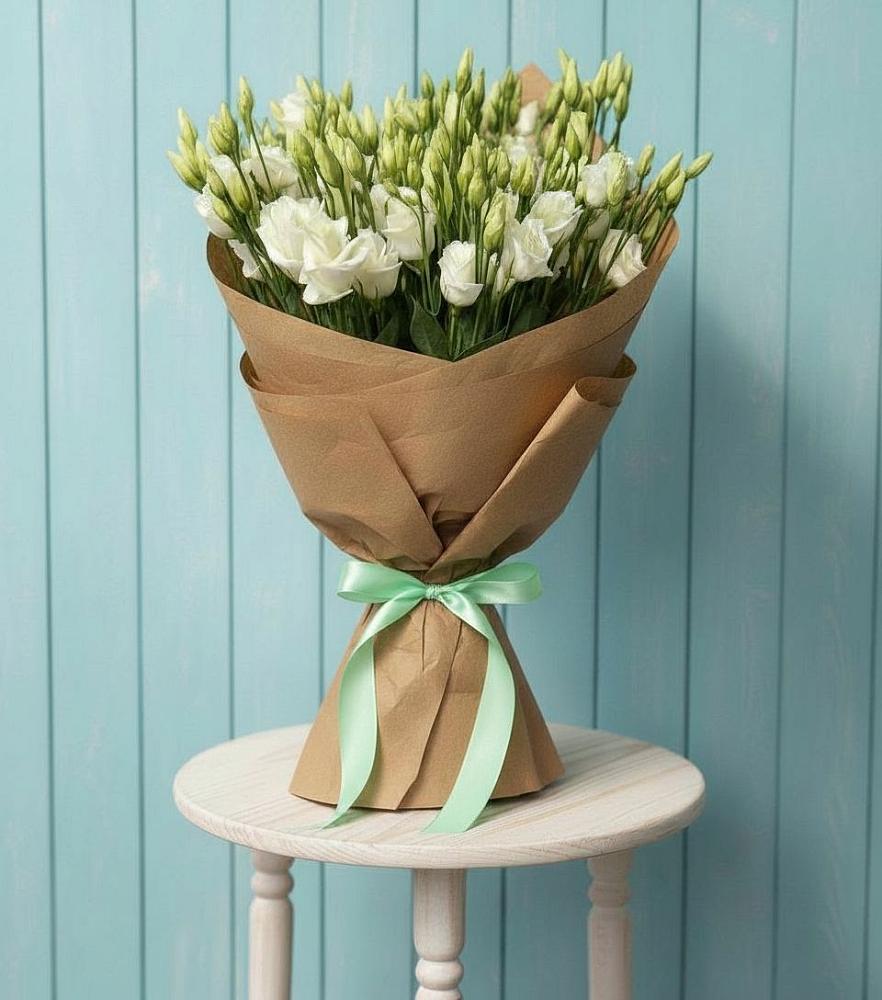 Букет цветов из: Лизиантусы в Анциферово Новгородская область