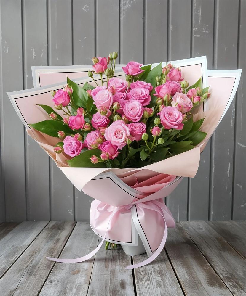 Букет Розовый кустик в Анциферово Новгородская область