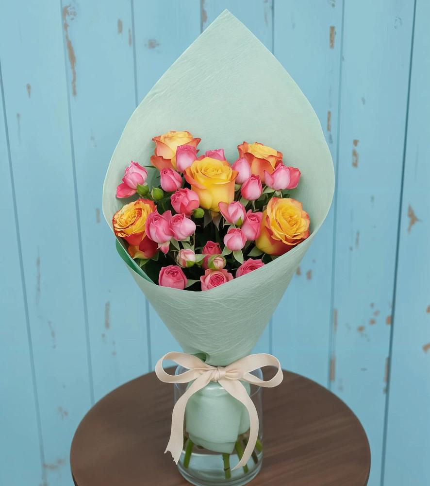 Букет цветов из: Розы в Анциферово Новгородская область