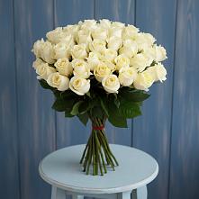 Букет 51 Белая роза Эдлесс Лав #REPLACE_PRED# Анциферово Новгородская область