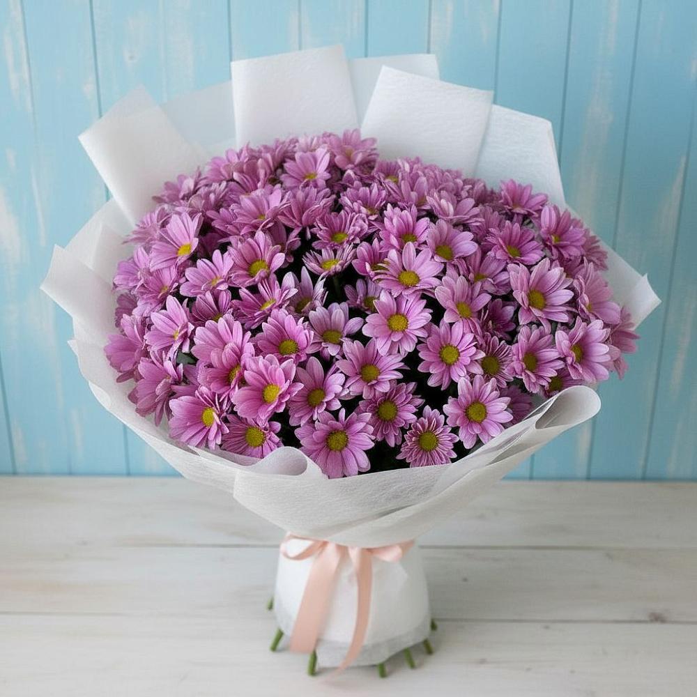 Букет цветов из: Хризантемы в Анциферово Новгородская область