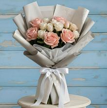 Букет цветов из:  Розы #REPLACE_PRED# Анциферово Новгородская область