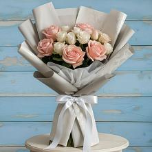 Букет цветов из:  Розы в Анциферово Новгородская область