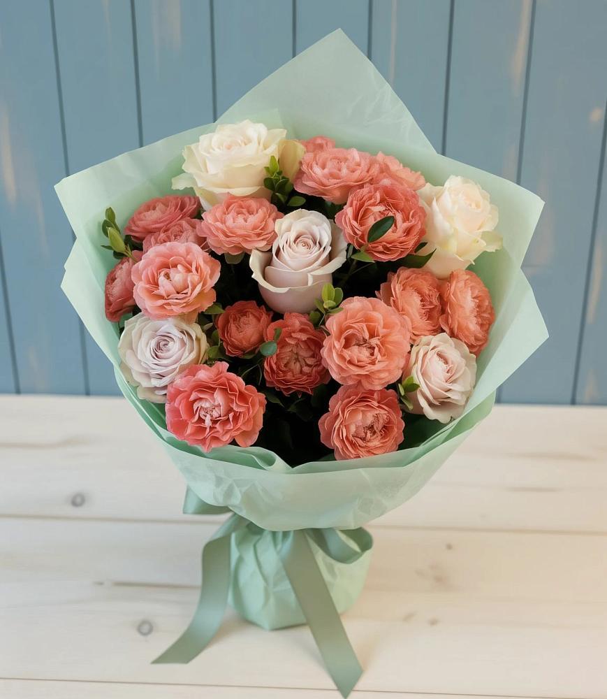 Букет цветов из: Розы в Анциферово Новгородская область