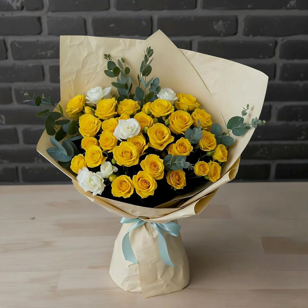 Букет цветов из: Розы в Анциферово Новгородская область