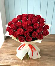 Букет 29 Красных роз в Анциферово Новгородская область