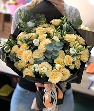 Букет цветов из:  Розы и Лизиантусы #REPLACE_PRED# Анциферово Новгородская область