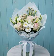 Букет цветов из:  Розы и Лизиантусы #REPLACE_PRED# Анциферово Новгородская область