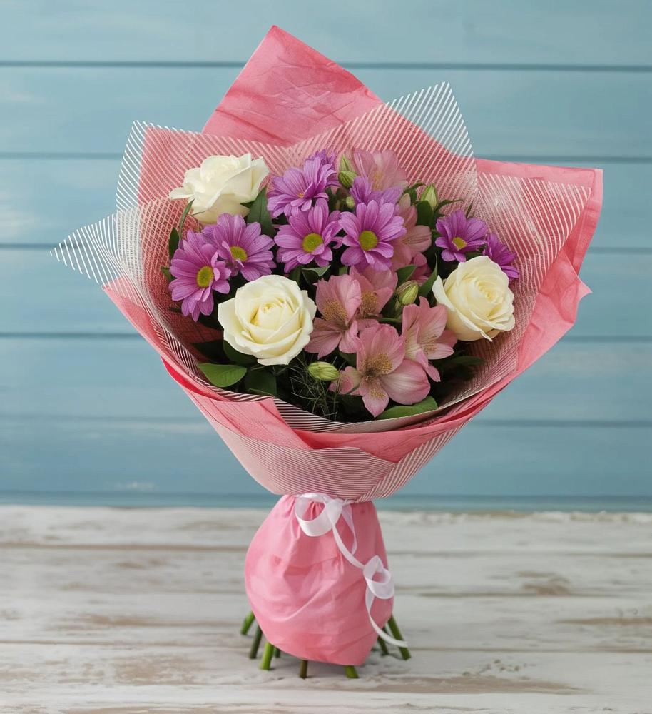 Букет цветов из: Герберы в Анциферово Новгородская область