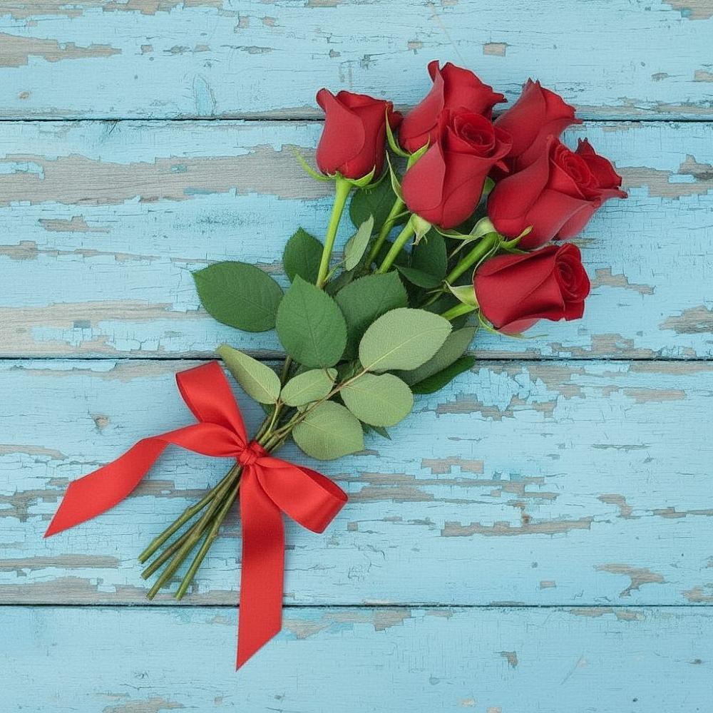 Букет Красные розы в Анциферово Новгородская область