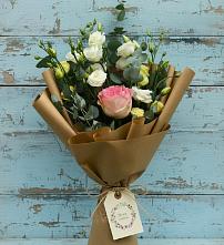 Букет цветов из:  Розы и Лизиантусы #REPLACE_PRED# Анциферово Новгородская область
